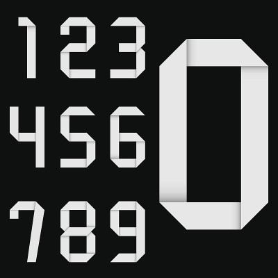 折纸数字组