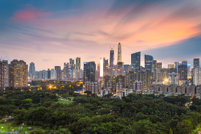 深圳市中心城市天际线风景