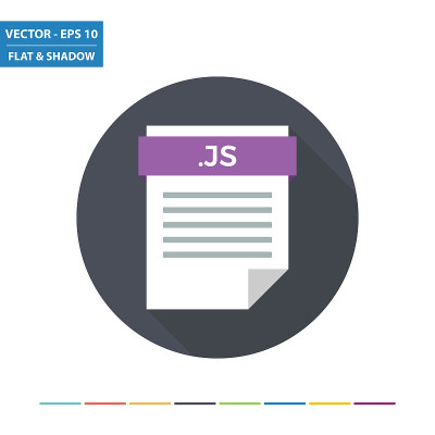 Javascript脚本文本文档文件格式平面图标