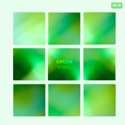 Abstract green blurred backgrounds