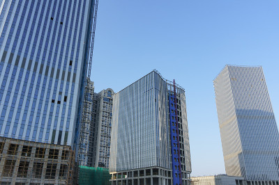 建筑工地，普通现代建筑