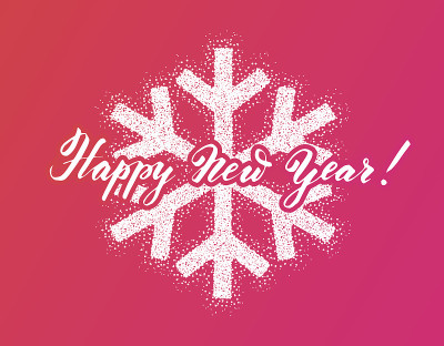冬季新年设计雪花