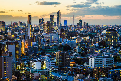 文教市民中心的日落(池袋)