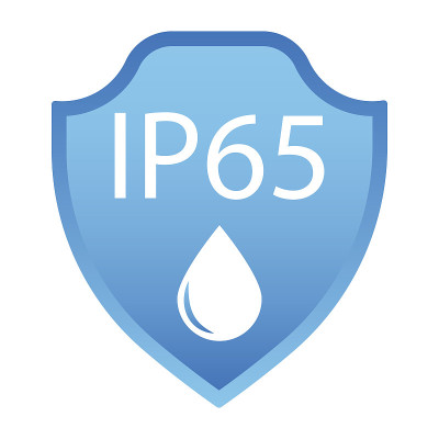 固体安全标志。IP68标准保护。保护标签。质量分数。矢量插图。股票的形象。