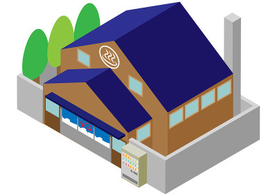 等距公共浴室建筑