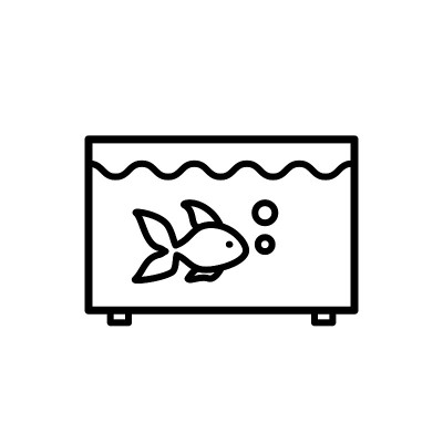 水族馆图标，插图设计模板