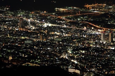 日本神户1000万美元的夜景