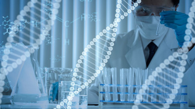 基因治疗的概念。医疗技术。医学技术。
