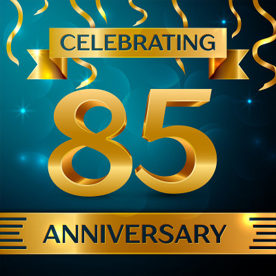 Realistic Eighty five Years Anniversary Celebratio