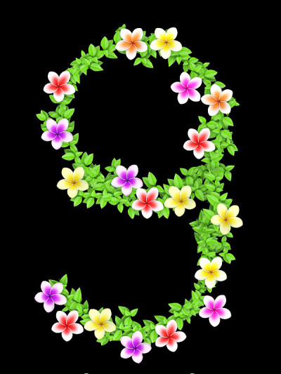 花常春藤字母表