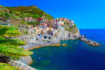 Manarola, Cinque Terre，意大利语