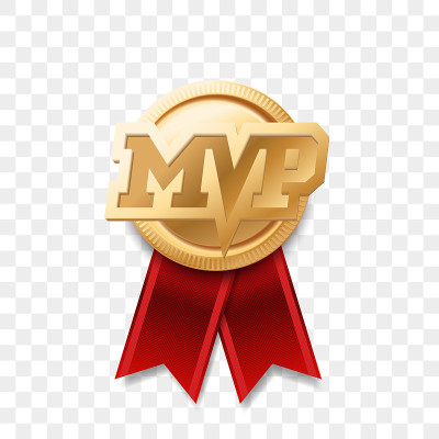 MVP金奖。向量最有价值的球员奖杯