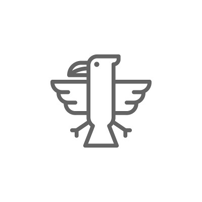 美国鹰图标。元素的7月4日图标。细线图标用于网站设计和开发，应用程序开发。溢价图标