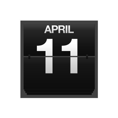 台历4月11日。