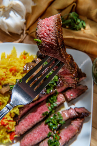 Chimichurri牛排黄饭