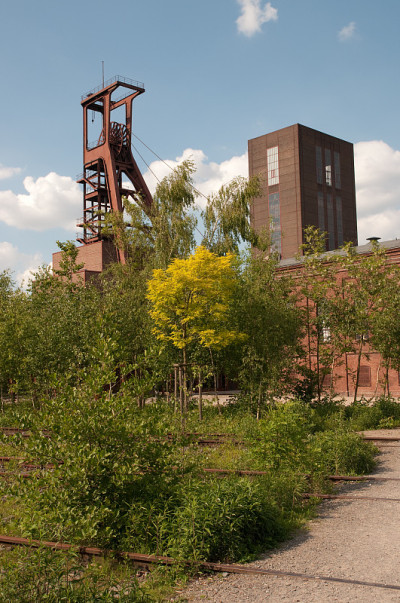 煤矿提升机机架，Förderturm einer Kohlenzeche