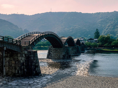日本山口县岩国的金台桥