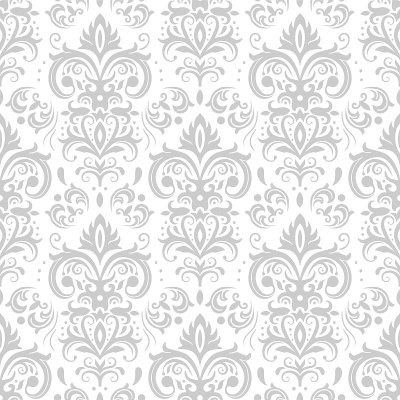 Decorative damask pattern. Vintage ornament, baroq