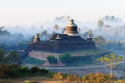 缅甸Mrauk u废墟