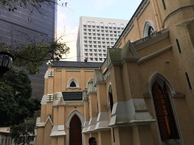香港圣琼斯教堂的正面