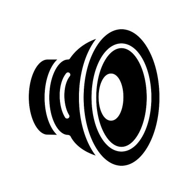 扬声器图标矢量设计模板