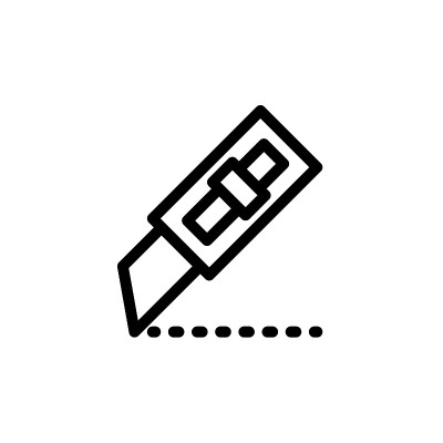 插图矢量图形切割图标模板
