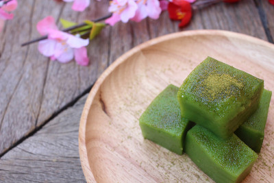抹茶麻糬日式甜点