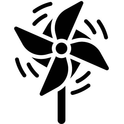 风车图标，暑假相关矢量