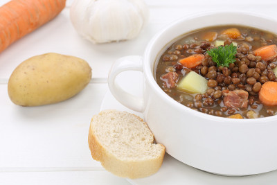 小扁豆汤炖小扁豆特写