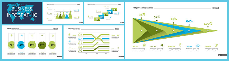 Creative business infographic diagram set