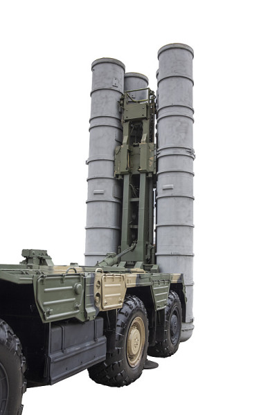 S-300火箭综合体，白色背景，孤立