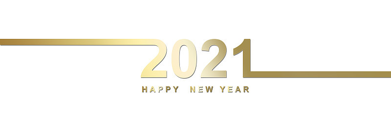 新年快乐。在2021年开始。三维演示