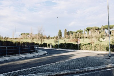 意大利罗马附近没有交通的乡村公路