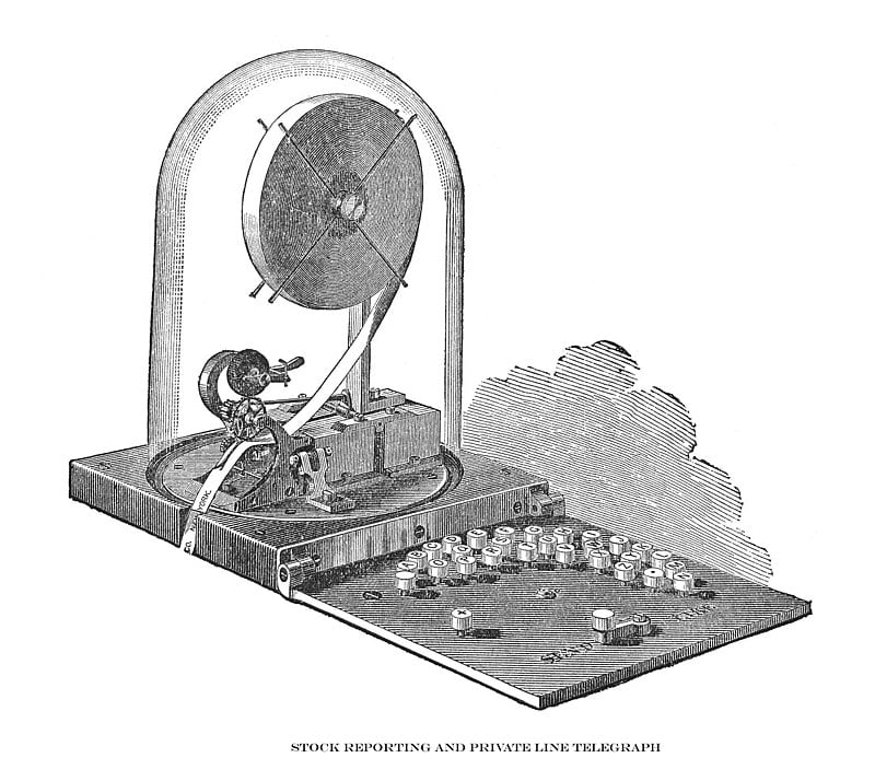 第一世纪美国插图- 1873 -股票报告和私人线路电报
