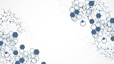 科学网络格局，连线连点。技术上用六边形结构或分子连接元素。