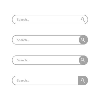 搜索栏矢量图标。矢量图