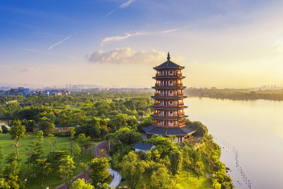 中国广东省东莞市华阳湖风光