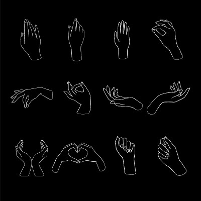 Women’s hands gestures