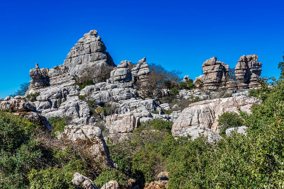 El Torcal de Antequera, Andalusia, Spain，在Antequer