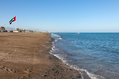 阿曼湾的海滩