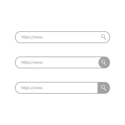 搜索栏矢量图标。矢量图