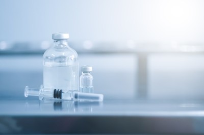 小瓶剂量流感疫苗药物针头注射器概念医学试验疫苗有选择性的重点