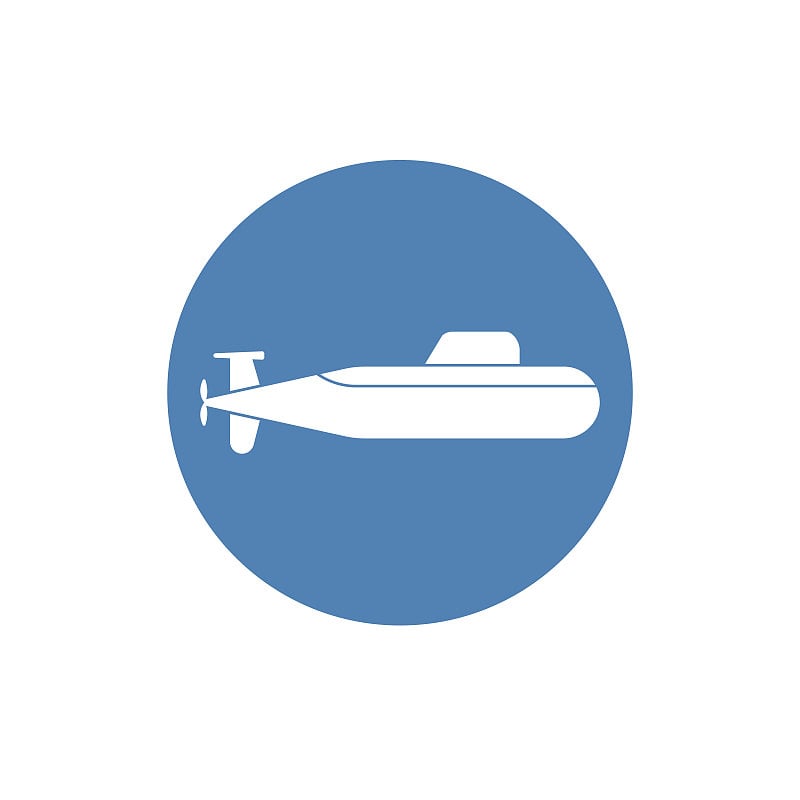 Submarine icon. Suitable for use on web apps, mobi