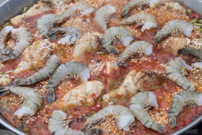 锅里的海鲜饭