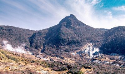箱根的大浪谷硫磺山