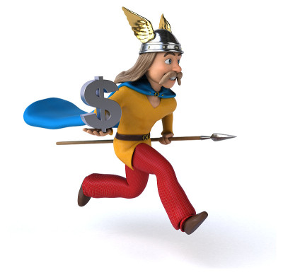 高卢乐趣- 3D插图
