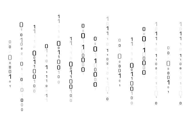 Binary data vector design element. Digital abstrac