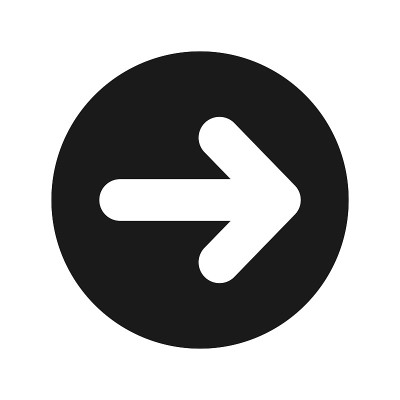 Next arrow icon flat black round button vector ill