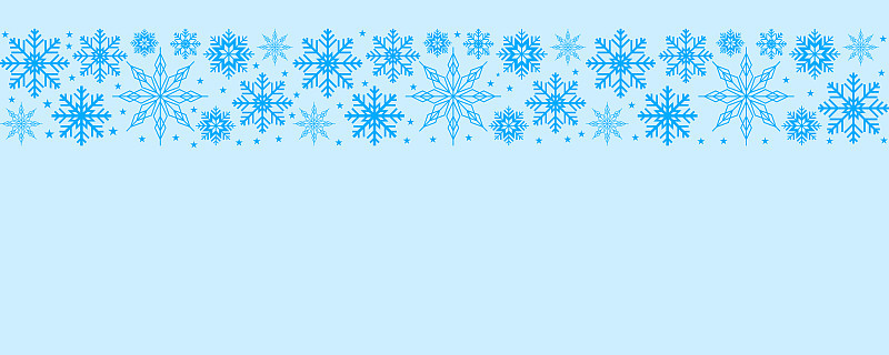 雪花图案设计元素与冬季背景相关
