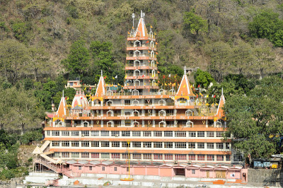 特拉曼齐尔湿婆印度教寺庙Rishikesh，印度